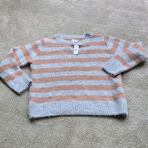 Lou & Grey Striped Sweater in Gray and Tan